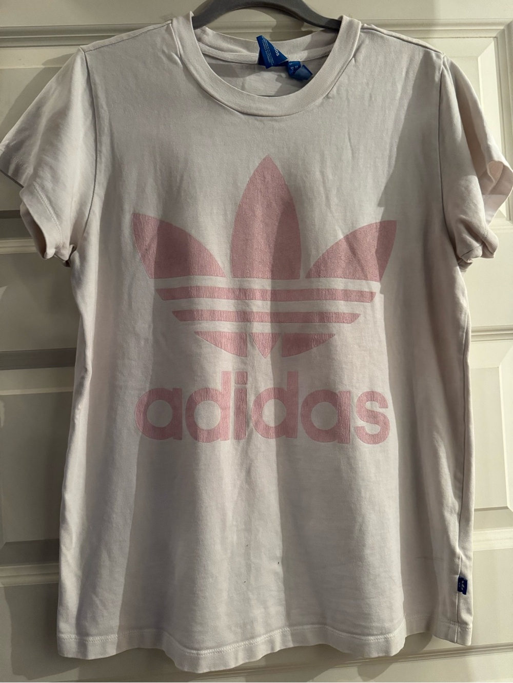 adidas women’s' Pink Trefoil Logo Tee - vintage